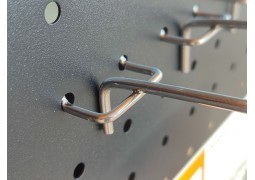 Гачок хромований в перфорацію L200мм.d4мм. крок 30мм